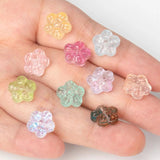 20pcs Czech Glass Flower Spacer Beads Plum Blossom Crystal for DIY Jewelry
