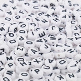 Mixed Letter Acrylic Beads Round Alphabet for DIY Jewelry