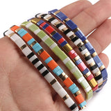 Two Hole Beads Mixed Czech Glass Acrylic Bead for Needlework Jewelry Making