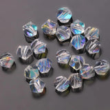 Chinese Crystal Beads 4/6/8/10/12MM Glass Faceted Twist DIY Charm