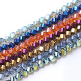 Chinese Crystal Beads 4/6/8/10/12MM Glass Faceted Twist DIY Charm