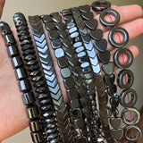 Hematite Beads Assortment for DIY Jewelry Making 15 inch