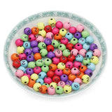 8mm Acrylic Multicolor Ball 0-9 Number Beads DIY Accessory 100pc
