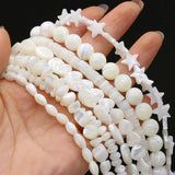 Natural Freshwater Shell Beads Spacer Beads for Jewelry Making DIY
