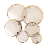 Round Shell Slice Charms Pendant DIY Jewelry Making
