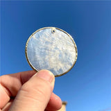 Round Shell Slice Charms Pendant DIY Jewelry Making