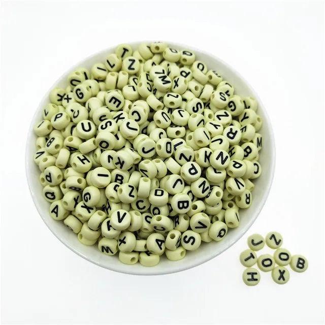 Colorful Letter Beads Acrylic Alphabet Loose Beads for Jewelry Making DIY
