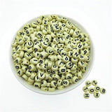 Colorful Letter Beads Acrylic Alphabet Loose Beads for Jewelry Making DIY