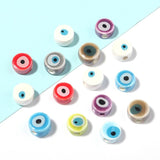 10Pcs Double Face Ceramic Evil Eye Beads for Jewelry Making