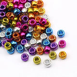 100-300Pcs 6*9mm Round Dreadlock Acrylic Beads Big Hole Seed Spacer Beads