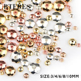 Hematite Beads 3/4/6/8/10mm Silver Plated Spacer Jewelry Making DIY
