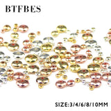 Hematite Beads 3/4/6/8/10mm Silver Plated Spacer Jewelry Making DIY