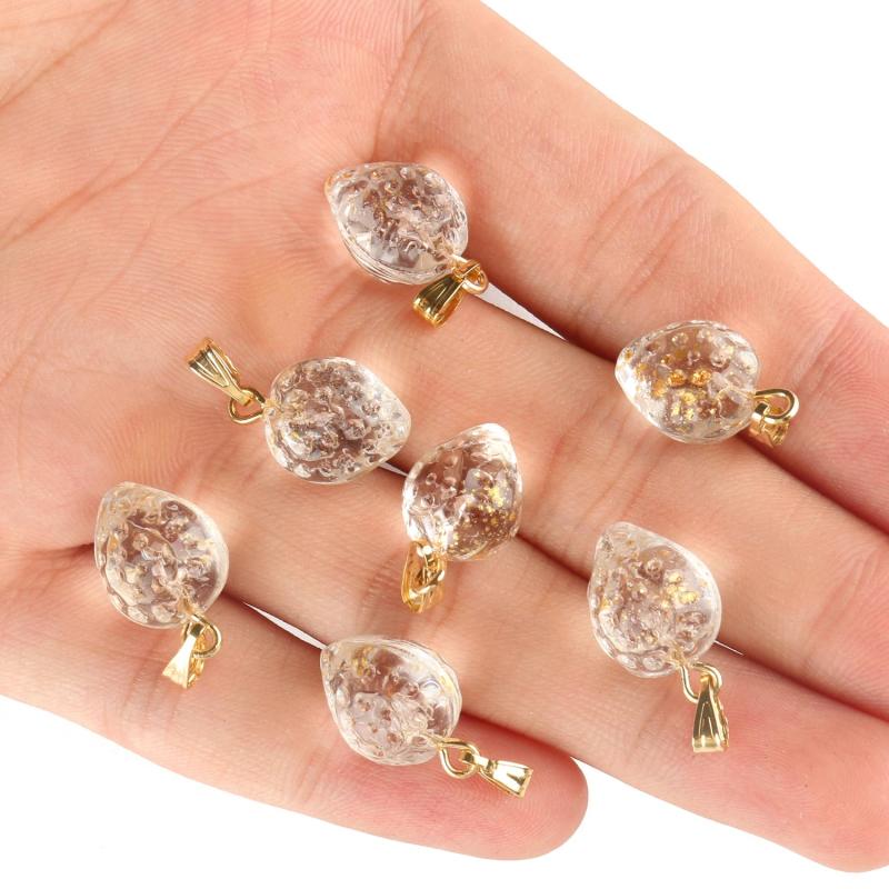 10pcs Czech Lampwork Crystal Strawberry Beads Charms Pendant DIY Jewelry Making