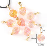 10pcs Czech Lampwork Crystal Strawberry Beads Charms Pendant DIY Jewelry Making