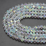 Faceted Crystal Glass Rondelle Spacer Beads for DIY Jewelry Making