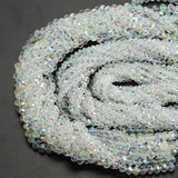 Faceted Crystal Glass Rondelle Spacer Beads for DIY Jewelry Making