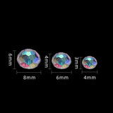 Faceted Crystal Glass Rondelle Spacer Beads for DIY Jewelry Making