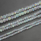 Faceted Crystal Glass Rondelle Spacer Beads for DIY Jewelry Making