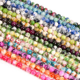 Multicolor Persian Jade Round Beads for Jewelry Making DIY Strand 4/6/8/10/12 MM