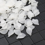 Acrylic Leaf Pendants 18x11mm for Jewelry Making DIY