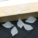 Acrylic Leaf Pendants 18x11mm for Jewelry Making DIY