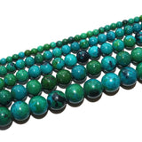 Chrysocolla Round Spacer Beads for Jewelry Making DIY Bracelets Necklace 3-12mm