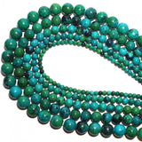 Chrysocolla Round Spacer Beads for Jewelry Making DIY Bracelets Necklace 3-12mm