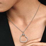 Rose Base Snake Chain Heart Pendant for Pan Charms Bracelet Women DIY