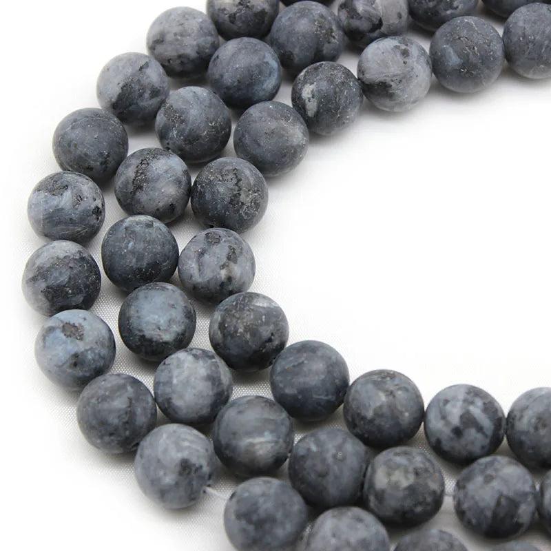 Matte Labradorite Round Beads 15'' Strand 4/6/8/10mm