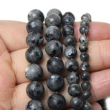 Matte Labradorite Round Beads 15'' Strand 4/6/8/10mm
