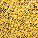 7mm 100pcs Yellow Smiley Face Beads Acrylic Beads DIY Bracelets