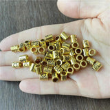 50-100pcs Mixed Zodiac Sign Charms Spacer Loose Beads