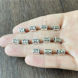 50-100pcs Mixed Zodiac Sign Charms Spacer Loose Beads