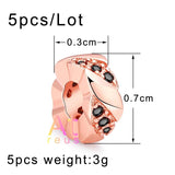 Disco CZ Flat Beads Micro Pave Zircon Copper Bead DIY Spacer for Bracelets