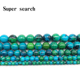 Phoenix Stone Round Beads Chrysocolla Loose Ball DIY Bracelet Jewelry Making