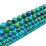 Phoenix Stone Round Beads Chrysocolla Loose Ball DIY Bracelet Jewelry Making