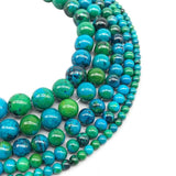 Phoenix Stone Round Beads Chrysocolla Loose Ball DIY Bracelet Jewelry Making