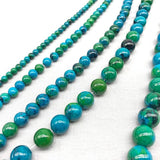 Phoenix Stone Round Beads Chrysocolla Loose Ball DIY Bracelet Jewelry Making