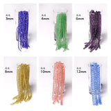 Faceted Glass Loose Beads 2-12MM for DIY Bracelets