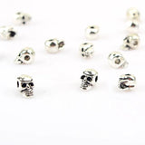 20pcs Tibetan Silver Skull Metal Beads 11x6mm DIY Bracelet Jewelry Findings