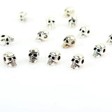 20pcs Tibetan Silver Skull Metal Beads 11x6mm DIY Bracelet Jewelry Findings