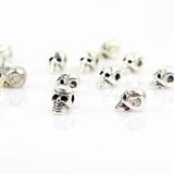 20pcs Tibetan Silver Skull Metal Beads 11x6mm DIY Bracelet Jewelry Findings