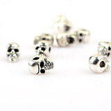 20pcs Tibetan Silver Skull Metal Beads 11x6mm DIY Bracelet Jewelry Findings