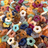 Acrylic Five-Petal Flower Beads Retro Gradient DIY Bracelet 15mm