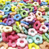 Acrylic Five-Petal Flower Beads Retro Gradient DIY Bracelet 15mm
