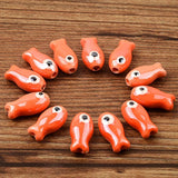 Colorful Fish Shaped Ceramic Beads for Jewelry Making DIY