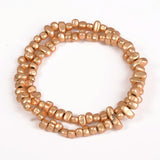 Matte Silver Plated Hematite Stone Gravel Beads DIY Jewelry Making