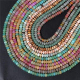 Red Agate Tiger Eye Beads Polished Stone Rondelle for Jewelry Making