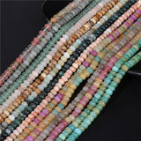 Red Agate Tiger Eye Beads Polished Stone Rondelle for Jewelry Making