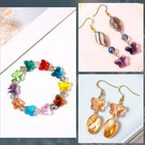 10/14mm Glass Butterfly Shape Crystal Pendant Loose Beads
